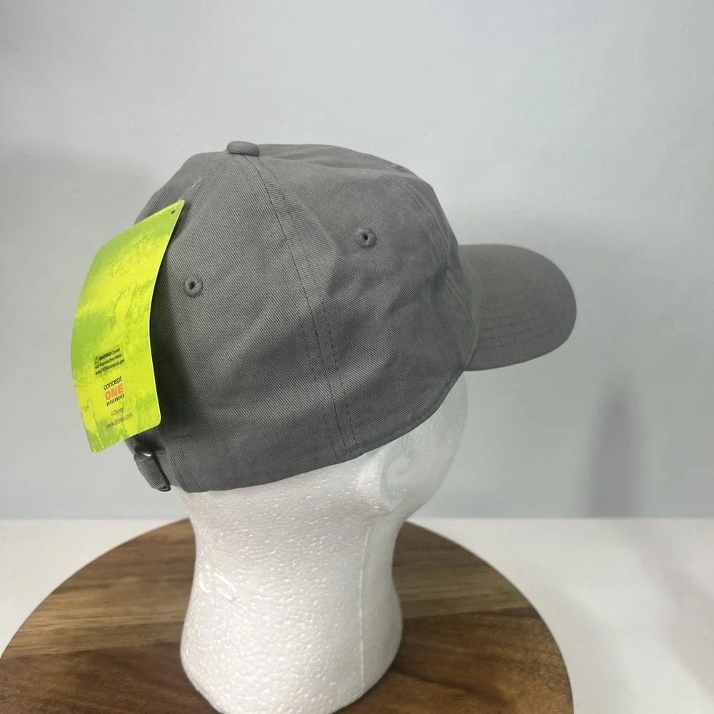 Disney Lilo and Stitch Baseball Hat Ohana Family Grey Adjustable Embroidered NWT